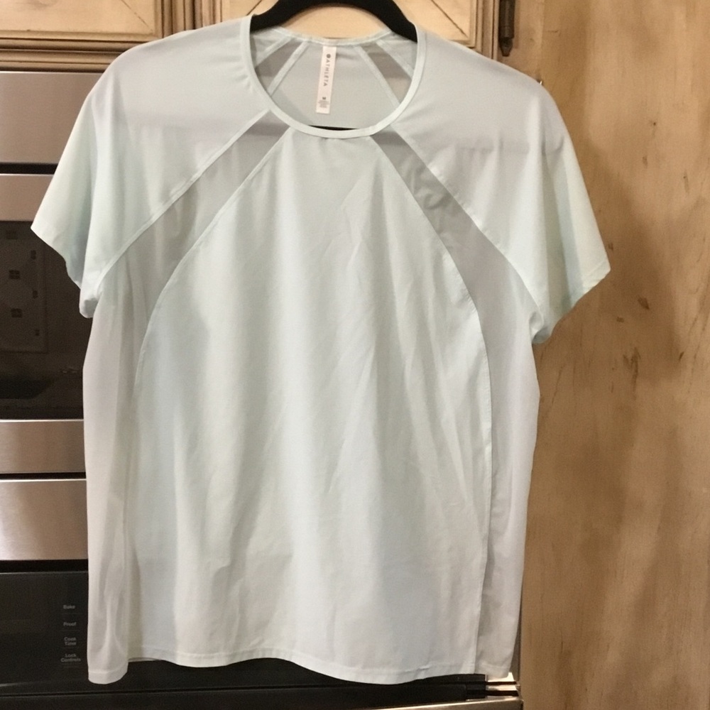 Athleta Light Green Short Sleeve Tee